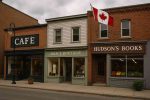 "Canadian small businesses with café, boutique, and bookstore storefronts